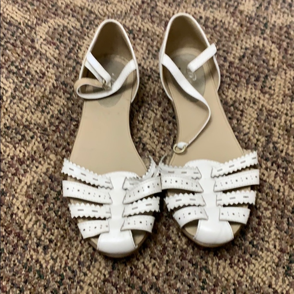 White sandal